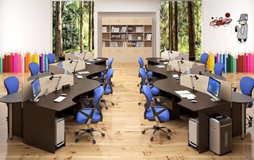 Набор мебели в офис SIMPLE с эргономичными столами и тумбами в Шадринске - предосмотр 4